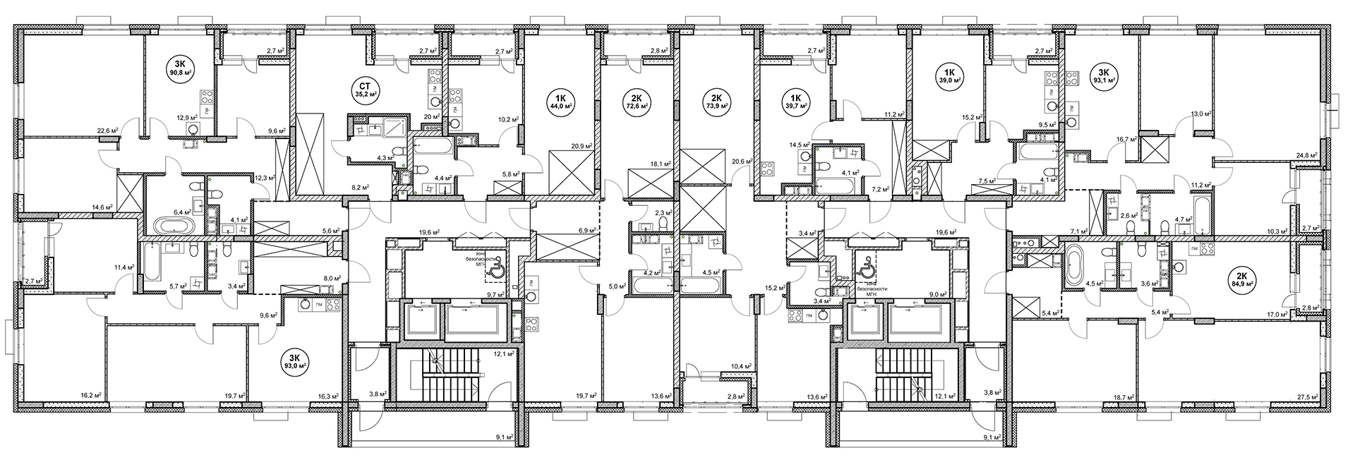 Этаж 10 - Подкова Дом на Цветочной