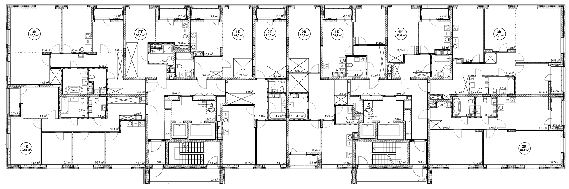 Этаж 13 - Подкова Дом на Цветочной