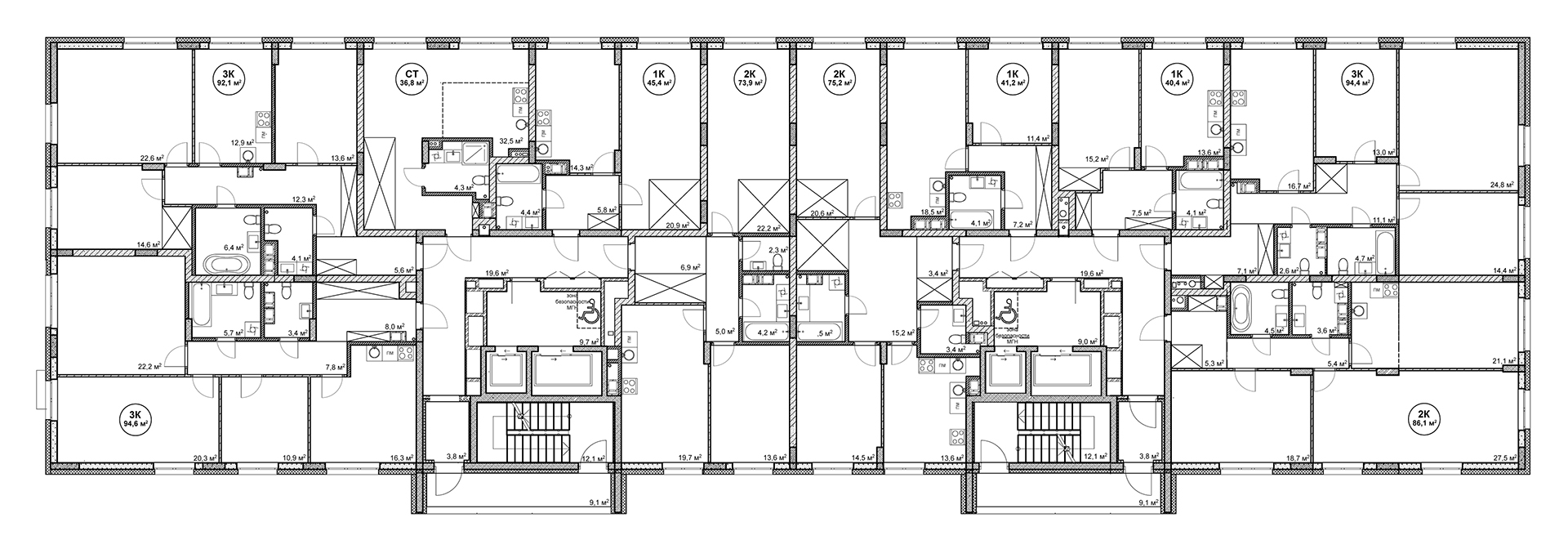 Этаж 4 - Подкова Дом на Цветочной